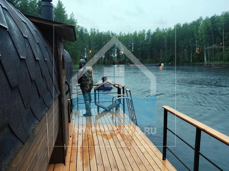 Плавучие бани | Купить баню на воде с доставкой по России | PONTON PIERS